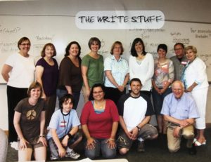 Kristin with her first Write-by-the-Lake class