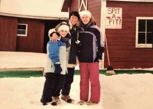 Jessica, Kristin, and Caitlin in snow gear