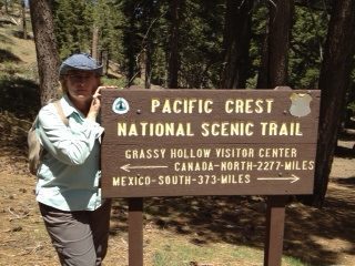 Laurie Scheer at the Pacific Crest National Scenic Trail