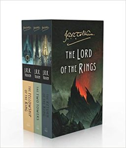 The Cover of Lord of the Rings with Mount Doom erupting