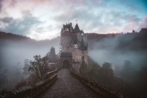 A castle in the mist