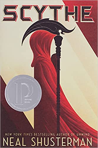 The cover of Scythe by Neal Shusterman