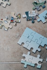 unfinished jigsaw puzzle