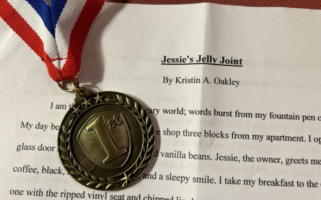 1st Place medal on short story