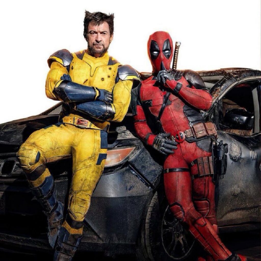 Hugh Jackman and Ryan Reynolds as Wolverine and Deadpool