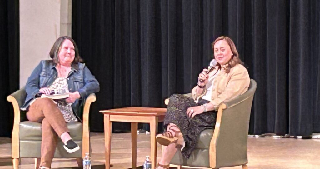 Shelby Van Pelt and interviewer